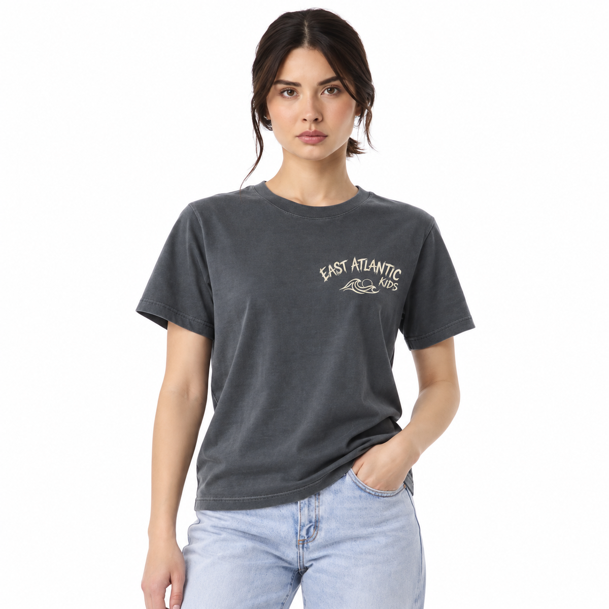 Women's T-shirt featuring a classic design and comfortable fit.