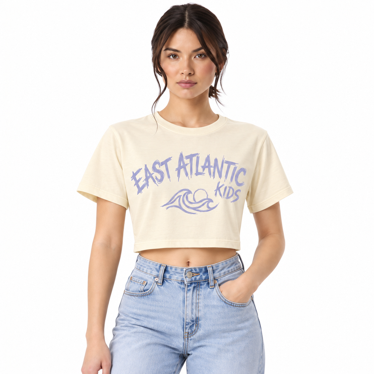 Women's crop top featuring a stylish design and flattering fit.