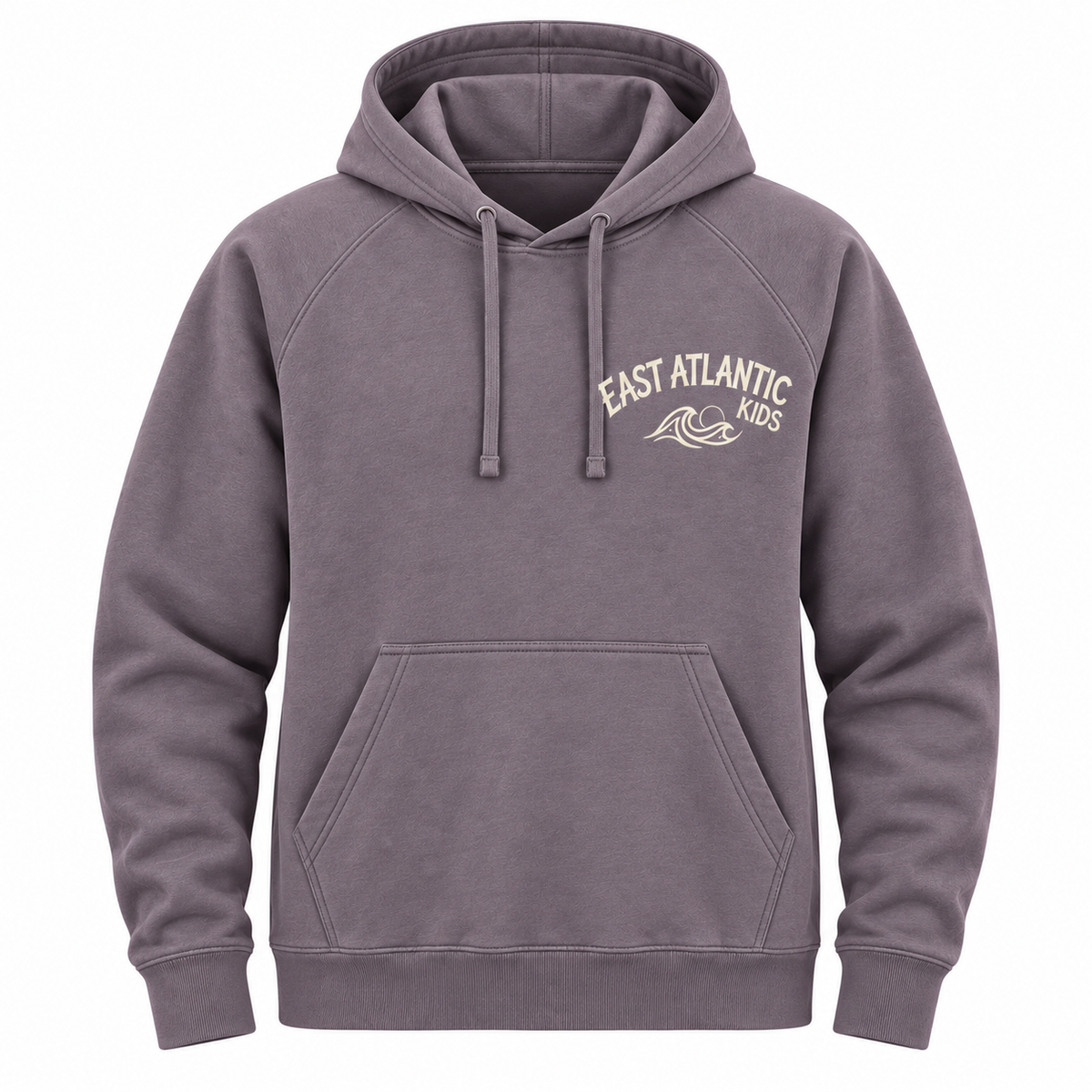 Back view of a hoodie showcasing its design and fabric details.