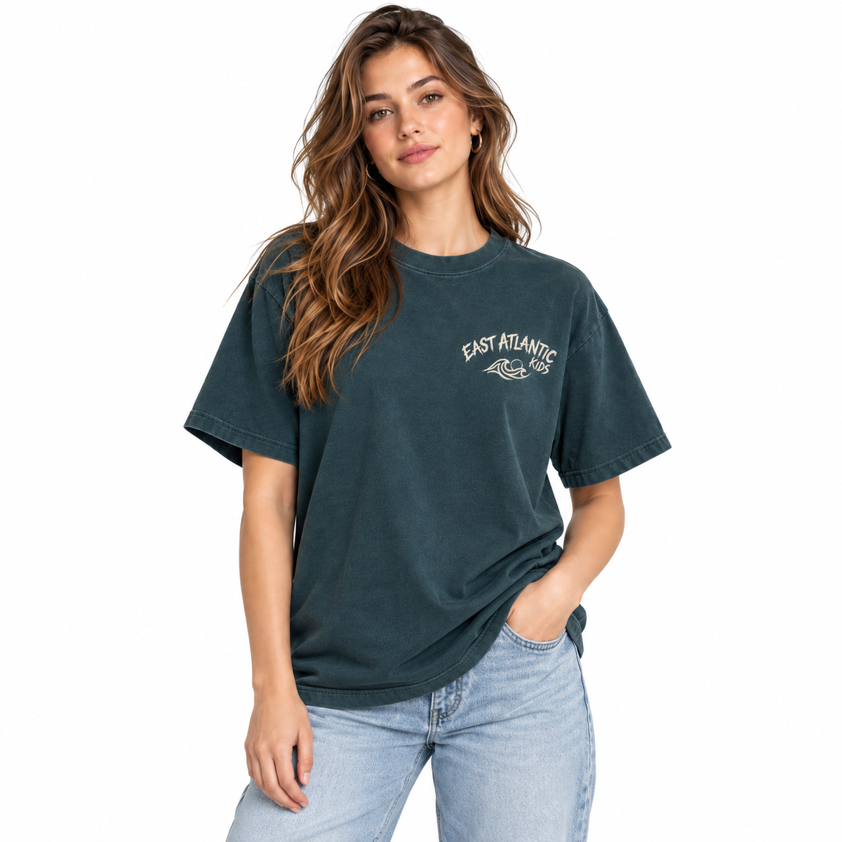 Women's crop top featuring a cropped silhouette and contemporary style.